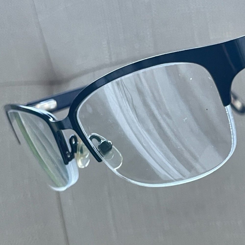 Liz Claiborne Women Glasses Frame Half Rim Black Tone Eyeglasses L603 ODA4